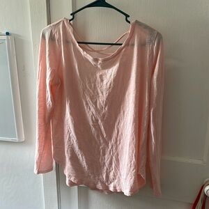 hollister open back long sleeve shirt